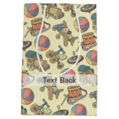 Hintergrund der Spielzeugsymbole Mittlere Geschenktüte (Rückseite)