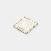 Hintergrund der Spielzeugsymbole Post-it Klebezettel (angewinkelt)
