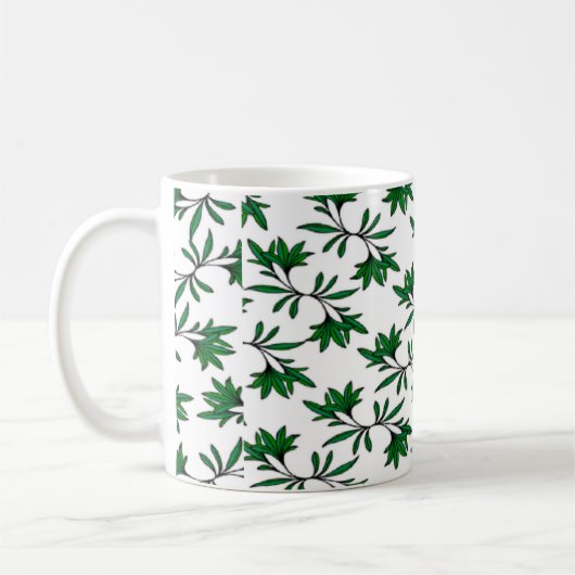 Hintergrund der Spirallauge Kaffeetasse (Links)