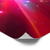 Hintergrund der Sternexplosion Poster (Ecke)