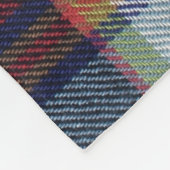 Hintergrund der Textil Textur gequatscht. Fleecedecke (Ecke)