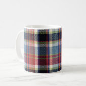 Hintergrund der Textil Textur gequatscht. Kaffeetasse (Vorderseite Links)