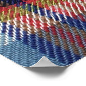 Hintergrund der Textil Textur gequatscht. Poster (Ecke)