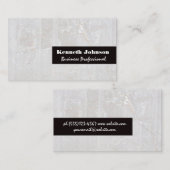 Hintergrund der Textur aus weißem Stein Visitenkarte (Vorne/Hinten)