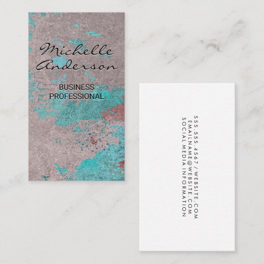 Hintergrund der texturierten Wand Visitenkarte (Vorne/Hinten)