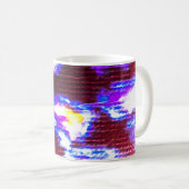 Hintergrund der Tiere Schmutziges Kunstmuster. Han Kaffeetasse (VorderseiteRechts)