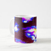 Hintergrund der Tiere Schmutziges Kunstmuster. Han Kaffeetasse (Vorderseite Links)