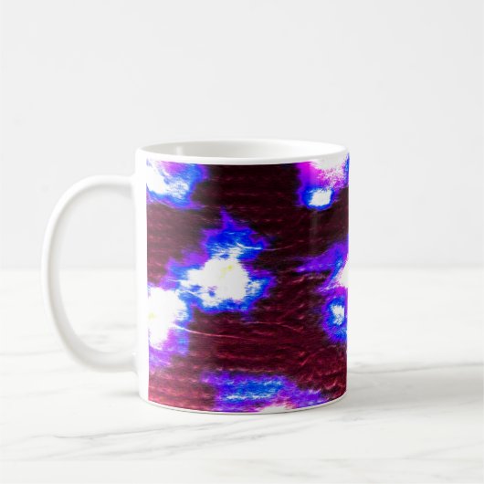 Hintergrund der Tiere Schmutziges Kunstmuster. Han Kaffeetasse (Links)