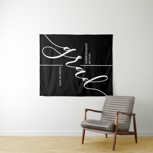 Hintergrund der Trend-Grad-Script-Graduierung Wandteppich (Beispiel (Horizontal))