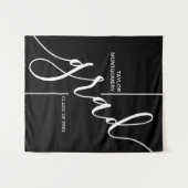 Hintergrund der Trend-Grad-Script-Graduierung Wandteppich (Vorderseite (Horizontal))