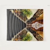 Hintergrund der Treppe Wandteppich (Vorderseite (Horizontal))