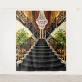 Hintergrund der Treppe Wandteppich (Vorderseite)
