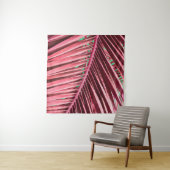 Hintergrund der tropisch-rosa Palm-Blätter Wandteppich (Beispiel (Horizontal))