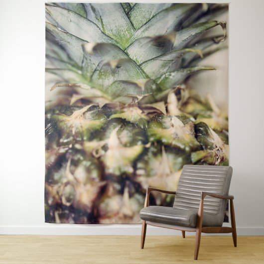 Hintergrund der tropischen Ananas-Fotografie Wandteppich (Beispiel)