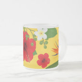 Hintergrund der tropischen Blume 10 Mattglastasse (VorderseiteRechts)