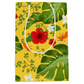 Hintergrund der tropischen Blume 10 Mittlere Geschenktüte (Vorderseite)