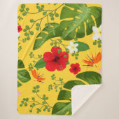 Hintergrund der tropischen Blume 10 Sherpadecke (Vorderseite)