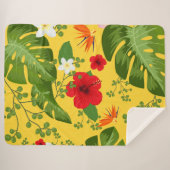 Hintergrund der tropischen Blume 10 Sherpadecke (Vorderseite (Horizontal))