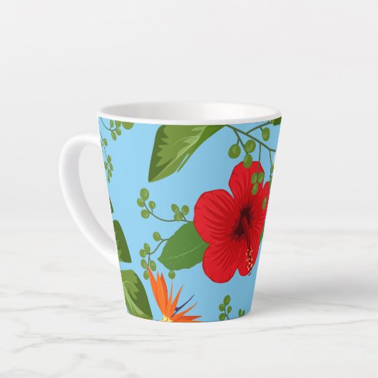 Hintergrund der tropischen Blume 12 Milchtasse (Linke Ecke)