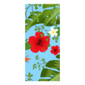 Hintergrund der tropischen Blume 12 Werbekarte (Vorne)