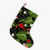 Hintergrund der tropischen Blume 3 Kleiner Weihnachtsstrumpf (Vorderansicht (hängend))