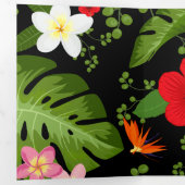 Hintergrund der tropischen Blume 4 Dreifach Gefaltete Urlaubskarte (Innen Erste Seite)