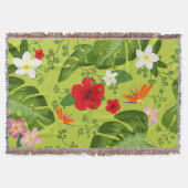 Hintergrund der tropischen Blume 6 Decke (Vorderseite)