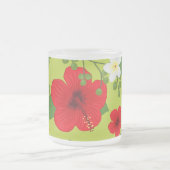 Hintergrund der tropischen Blume 6 Mattglastasse (Mittel)