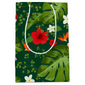 Hintergrund der tropischen Blume 8 Mittlere Geschenktüte (Vorderseite)