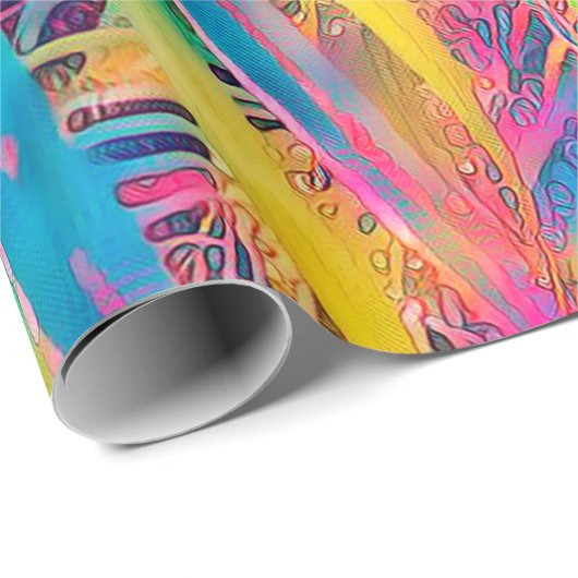 Hintergrund der tropischen Palmenblätter. Palmenbl Geschenkpapier (Rolleneckpunkt)