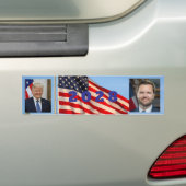 Hintergrund der Trump Vance Autoaufkleber-Flagge 2 Autoaufkleber (Auf Auto)