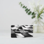 Hintergrund der überprüften Flagge Visitenkarte (Stehend Vorderseite)