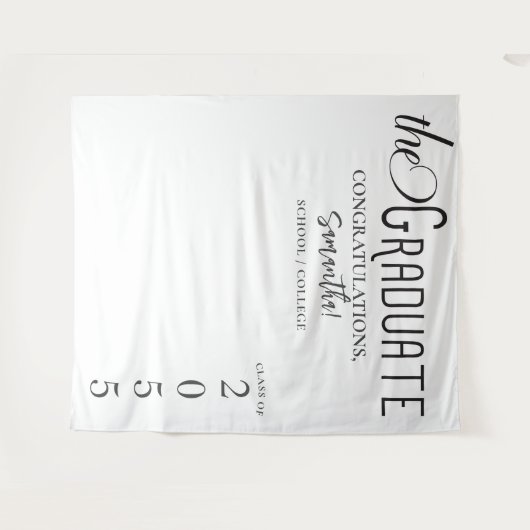 Hintergrund der Uni an der High School Wandteppich (Vorderseite (Horizontal))