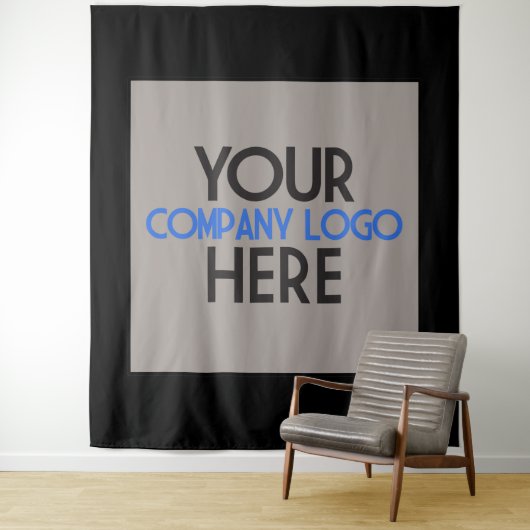 Hintergrund der Unternehmensliste mit Firmenlogo Wandteppich (Beispiel)