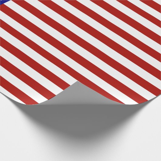 Hintergrund der US Flagge Geschenkpapier (Ecke)