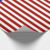 Hintergrund der US Flagge Geschenkpapier (Ecke)