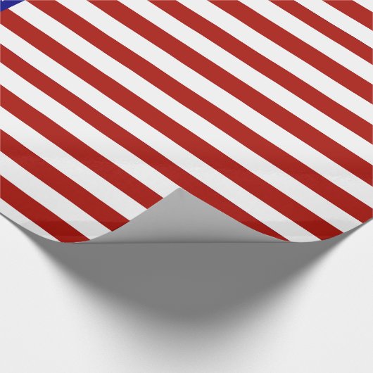 Hintergrund der US Flagge Geschenkpapier (Ecke)