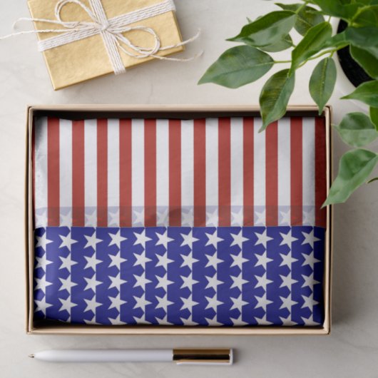 Hintergrund der US Flagge Seidenpapier (Geschenk)