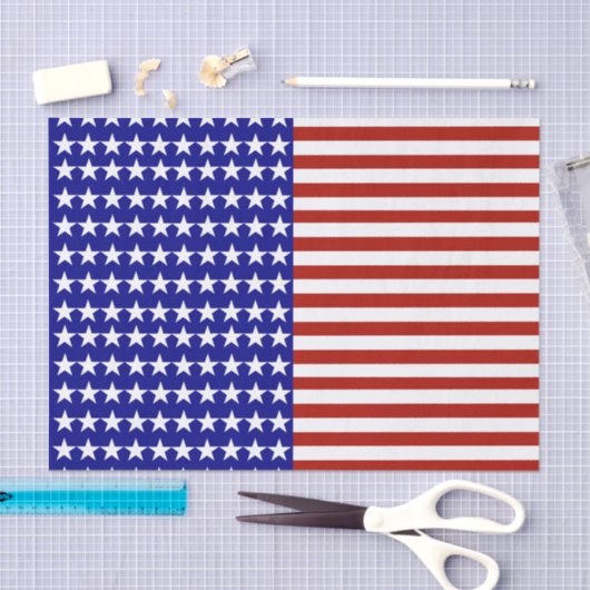 Hintergrund der US Flagge Seidenpapier (Handwerk)