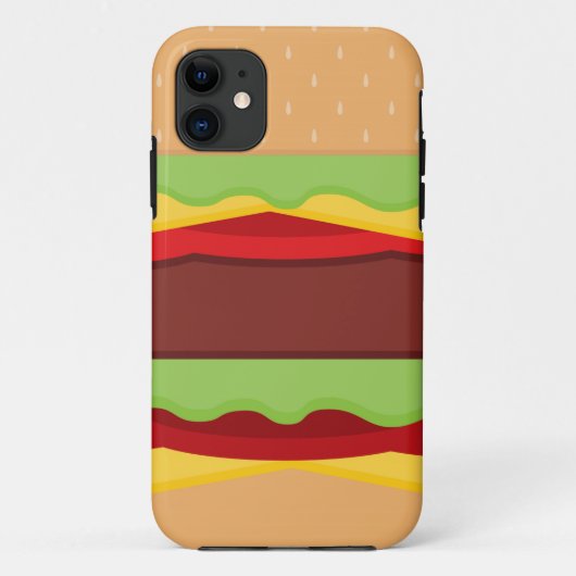 Hintergrund der Vector Burger-Zeit Case-Mate iPhone Hülle (Rückseite)