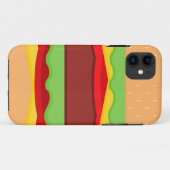 Hintergrund der Vector Burger-Zeit Case-Mate iPhone Hülle (Rückseite (Horizontal))