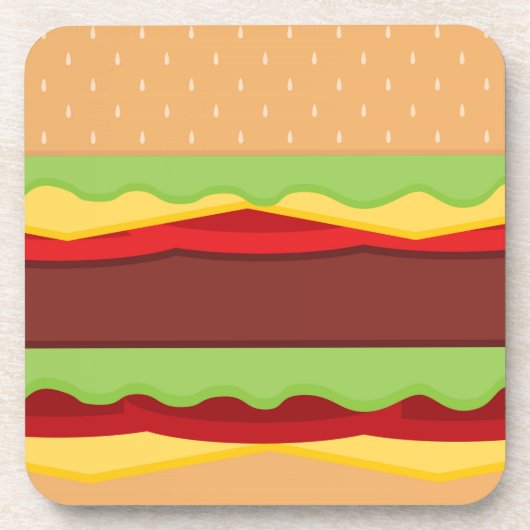 Hintergrund der Vector Burger-Zeit Untersetzer (Vorderseite)