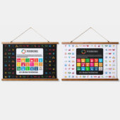 Hintergrund der Veranstaltung SDG Mauer Kunst für Wandteppich Mit Holzrahmen (Doppelt)