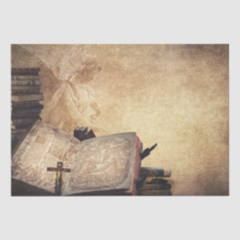 Hintergrund der Vintagen Bibel: 15x20 Seidenpapier