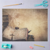 Hintergrund der Vintagen Bibel: 20x30 Seidenpapier (Basteln)