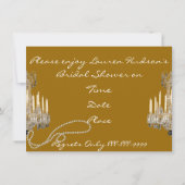 Hintergrund der VINTAGEN BRIDAL SHOWINVITATION-IMI Einladung (Rückseite)