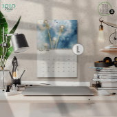 Hintergrund der Vintagen Lüftung 2025 Kalender