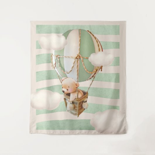 Hintergrund der virtuellen Dusche auf der Bärenbal Wandteppich (Vorderseite)