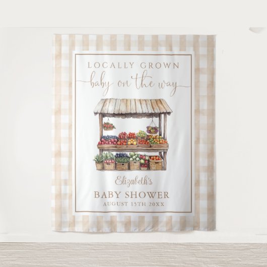 Hintergrund der vor Ort angebauten neutralen Babyd Wandteppich (Vorderseite)