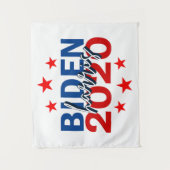 Hintergrund der Wahlkampagne Biden Harris 2020 Wandteppich (Vorderseite)